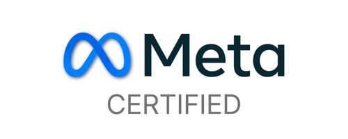 Meta Certified badge indicating expertise in Facebook and Instagram advertising platforms