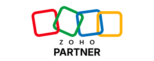 Zoho Partner logo representing certified expertise in Zoho business and automation solutions